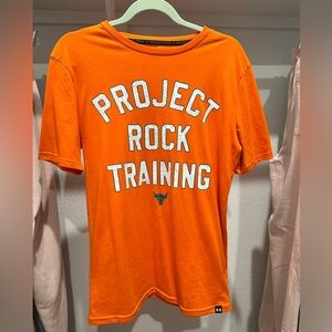 Under Armour Project Rock Orange Tee